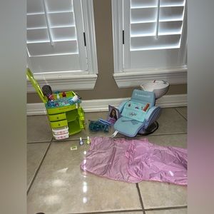 American Girl Doll Hairstyle and Spa accessories plus extras